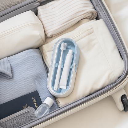 Travel Toothbrush & Toothpaste Storage Case