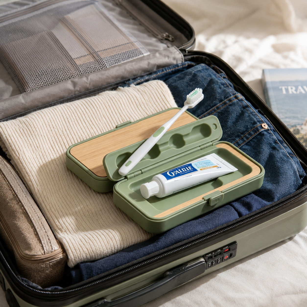 Travel Toothbrush & Toothpaste Storage Box